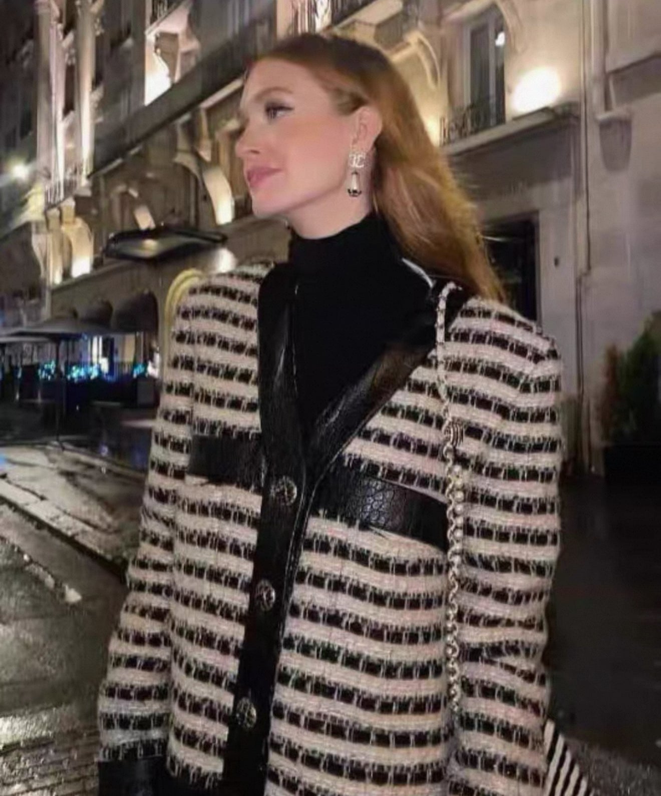 Chanel 19A Egypt Collection Black and Gold tweed Jacket F36