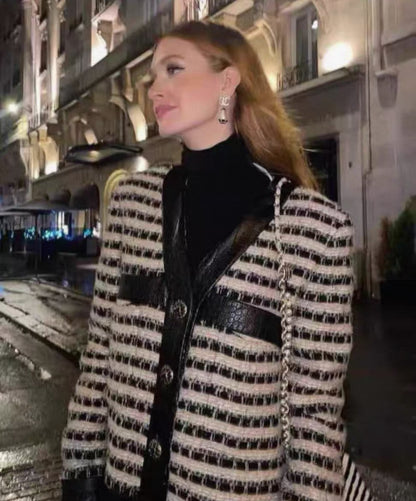 Chanel 19A Egypt Collection Black and Gold tweed Jacket F36