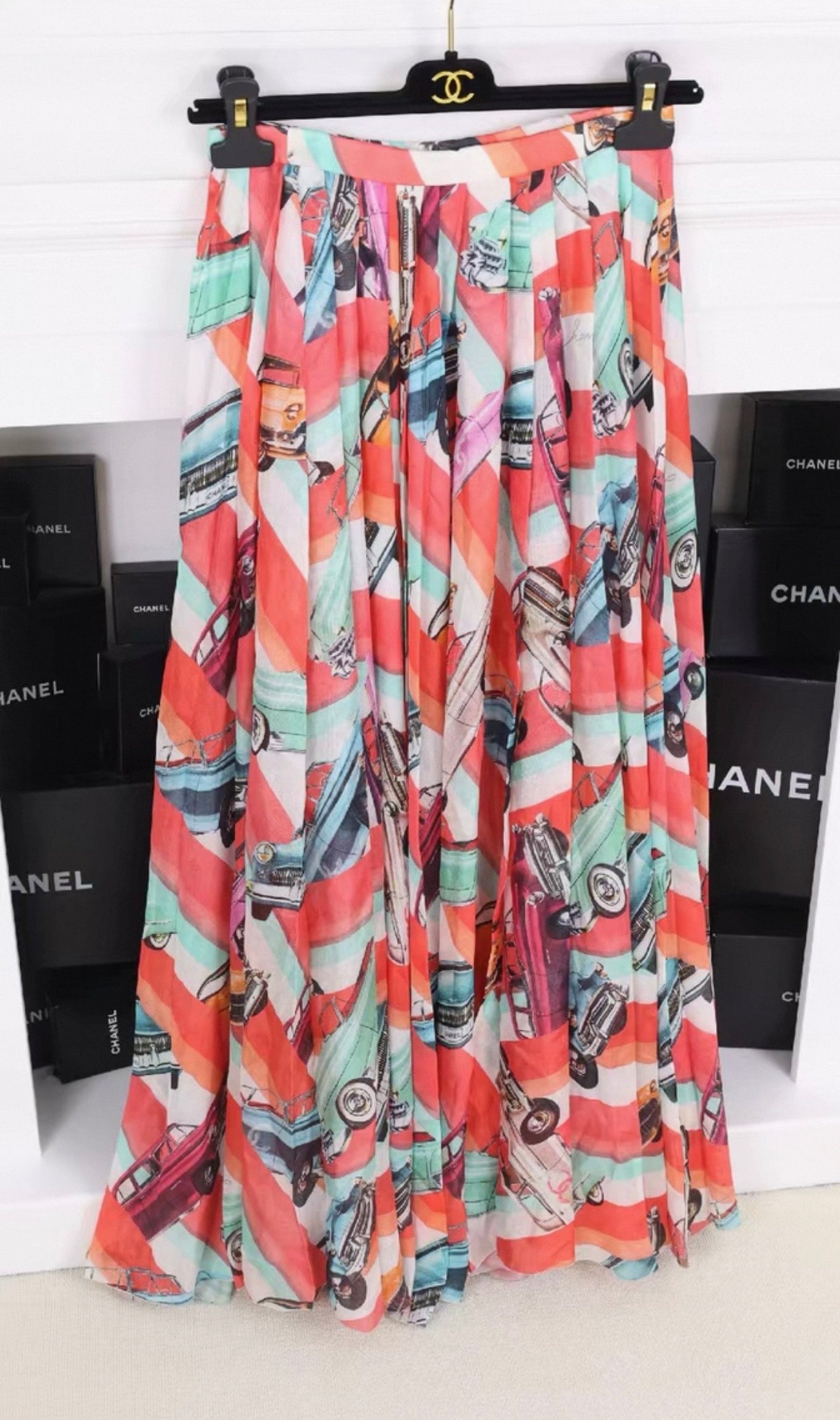 Chanel 17C Runway Multicolore Skirt
