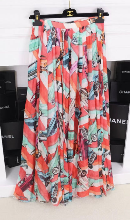 Chanel 17C Runway Multicolore Skirt