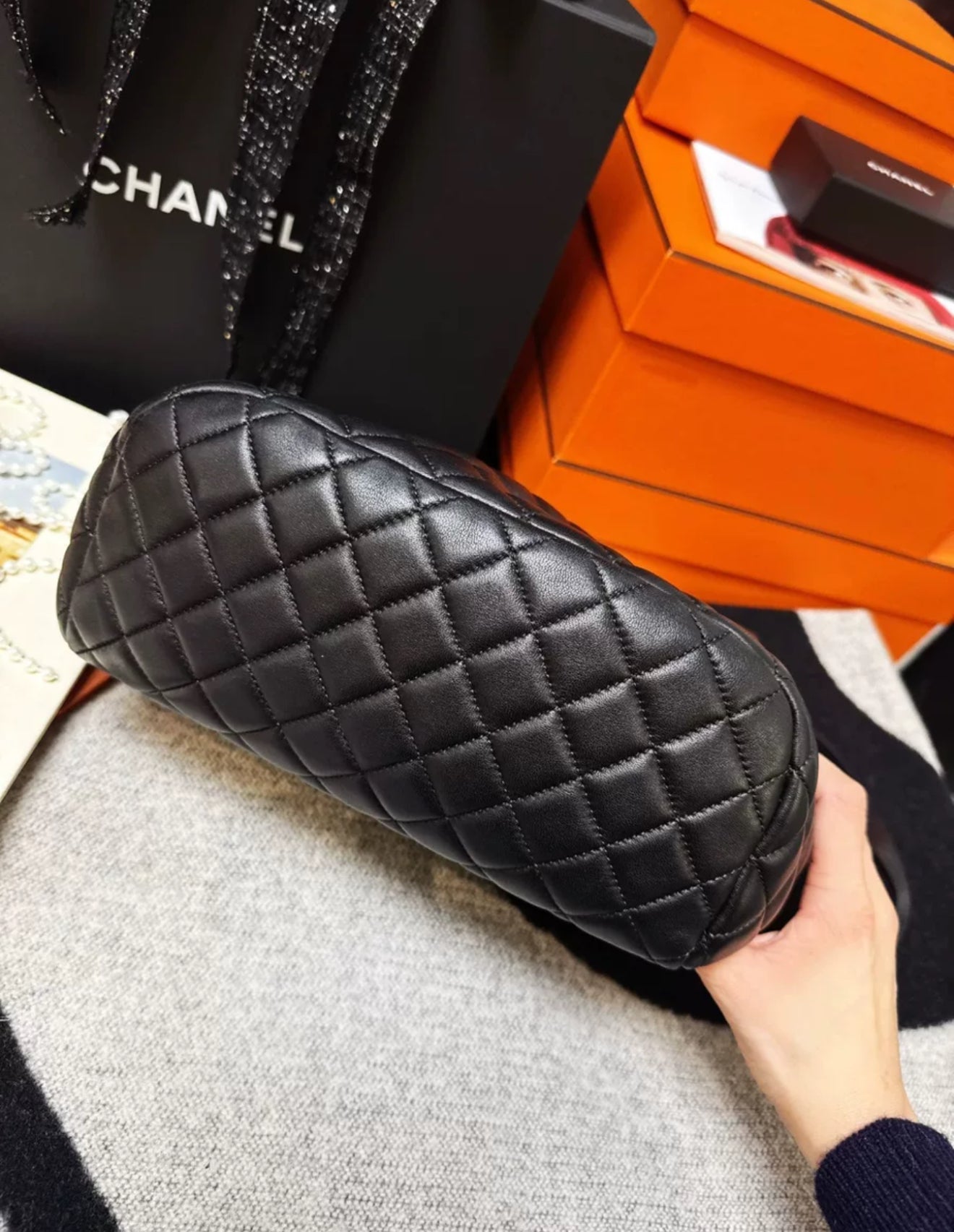 Chanel Paris-salzburg Black Leather Backpack