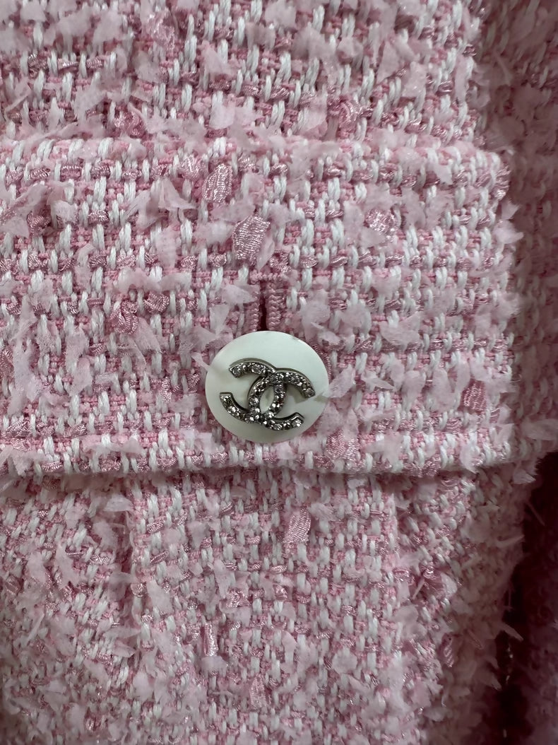 Chanel 22P Pink Tweed Jacket