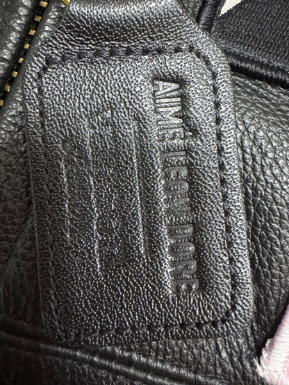 Aimé Leon Dore/ Vanson distressed Leather Moto Jacket - size M