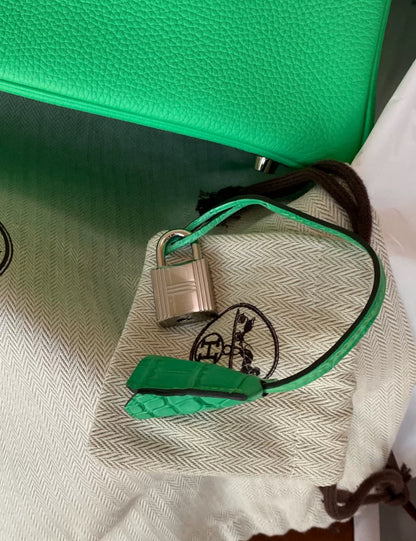 Hermès Birkin 25 touch Cosmic Green crocodile/togo leather palladium hardware