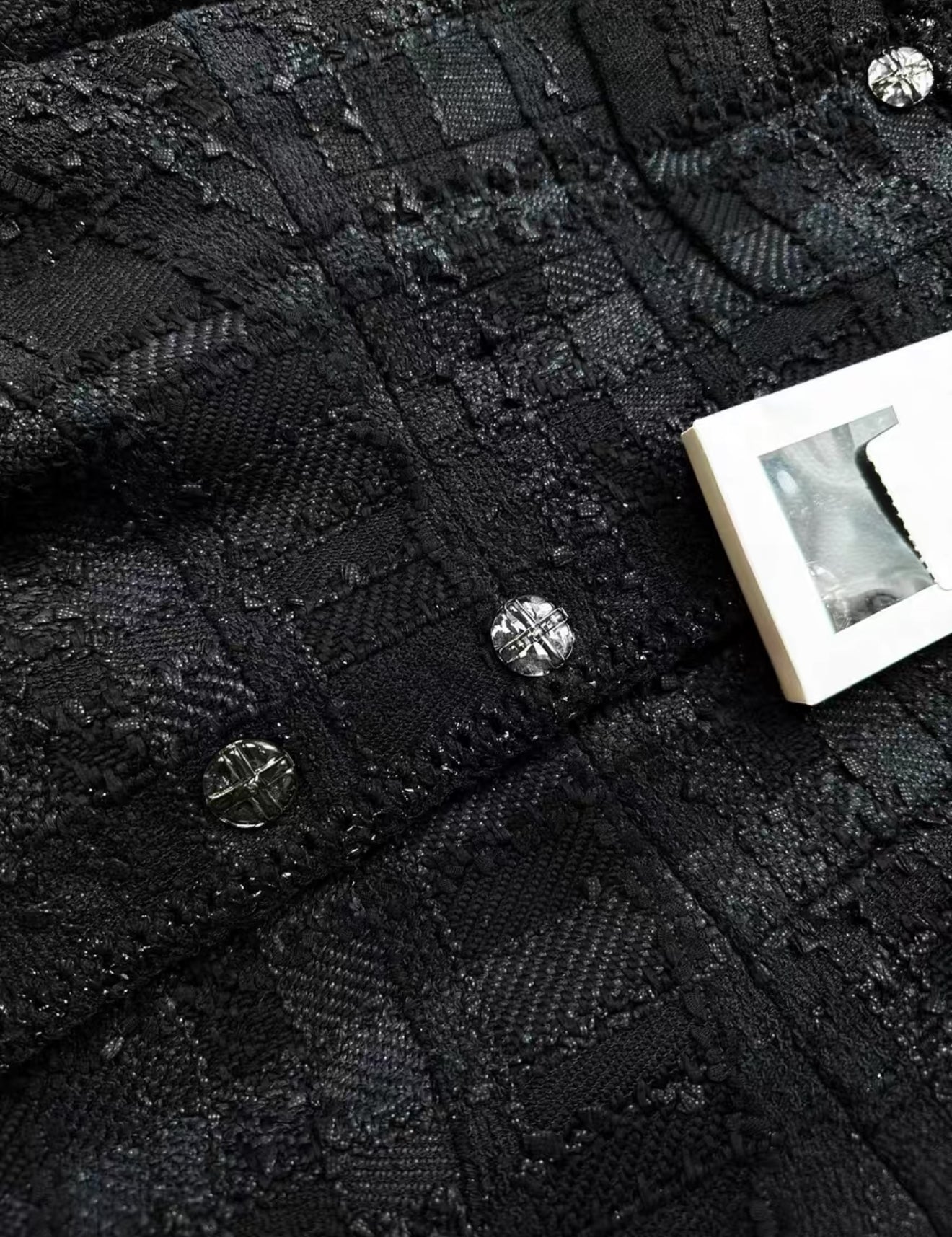 Chanel 23S black tweed dress