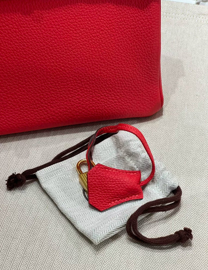 HERMES BIRKIN 25 ROUGE DE COEUR TOGO LEATHER GOLD HARDWARE