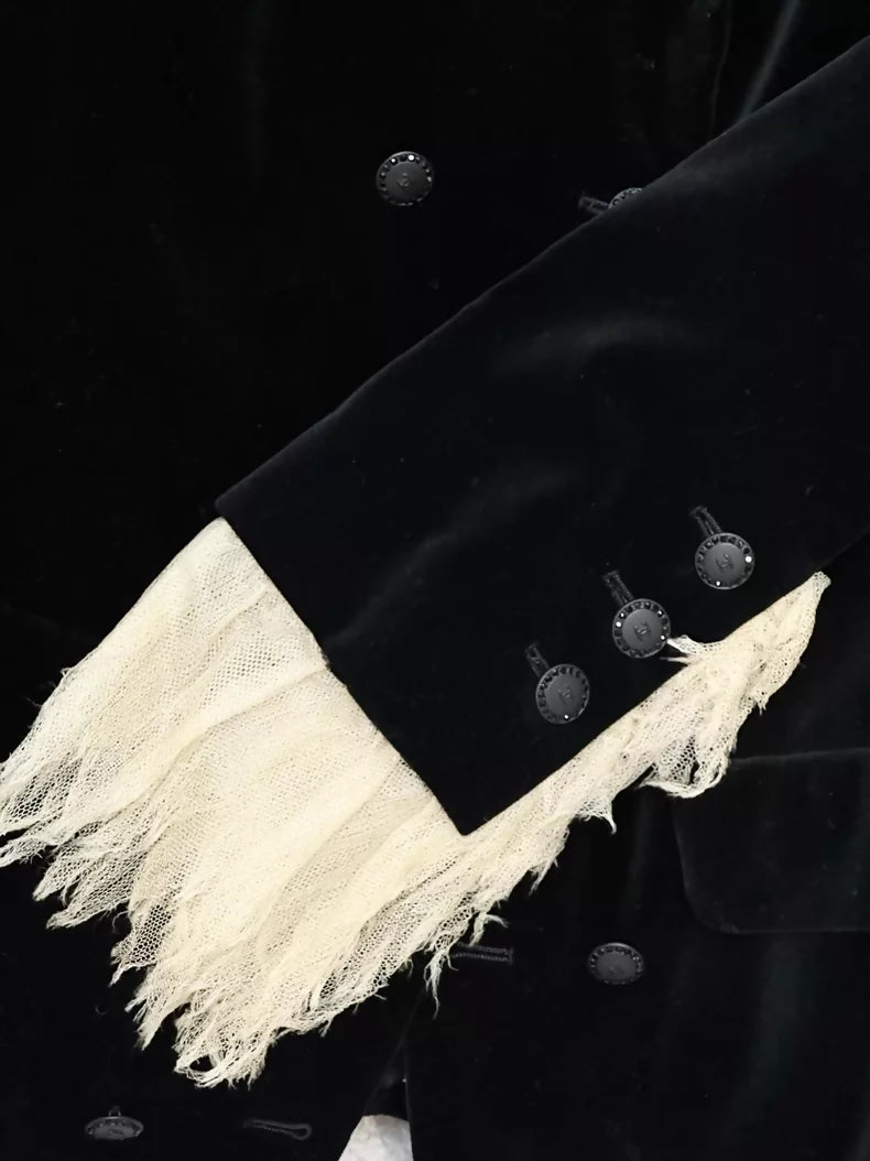 Chanel 05A black velvet jacket