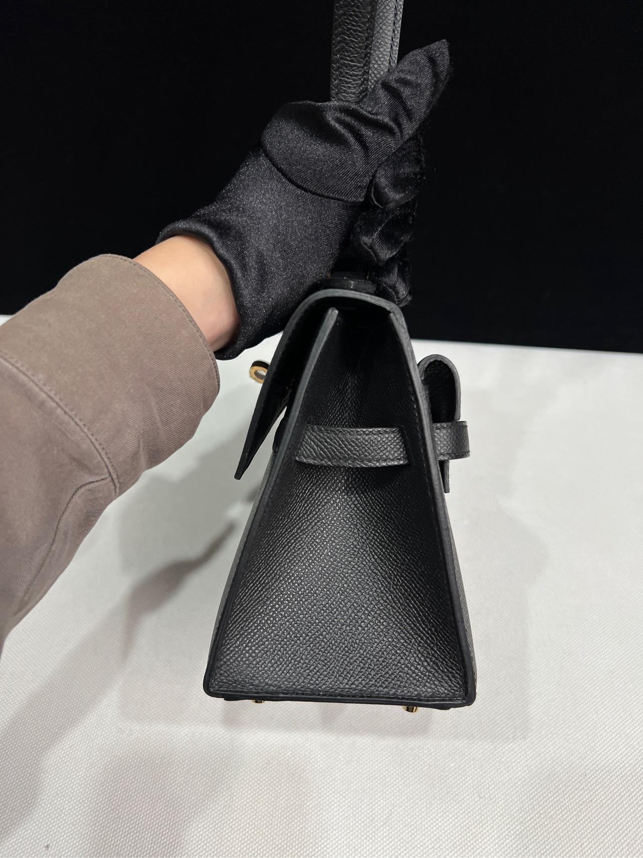 Hermès Kelly Sellier En Desordre 20 Ardoise Epsom Permabrass Hardware
