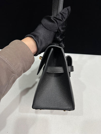 Hermès Kelly Sellier En Desordre 20 Ardoise Epsom Permabrass Hardware