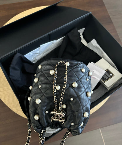 Chanel Bucket Pearl Bag SS21