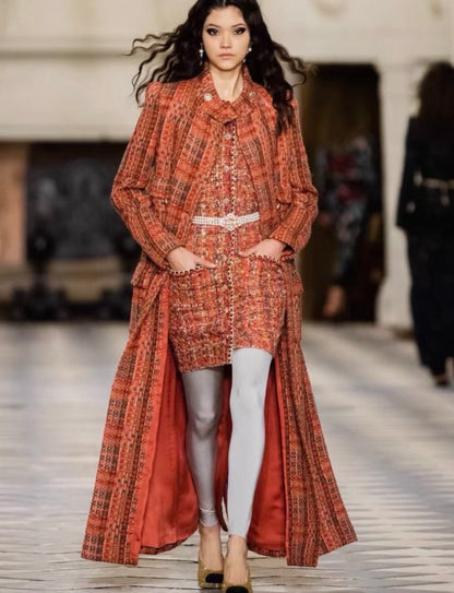 Chanel 21A orange tweed vest