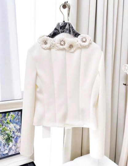 Chanel 25C White flower jacket