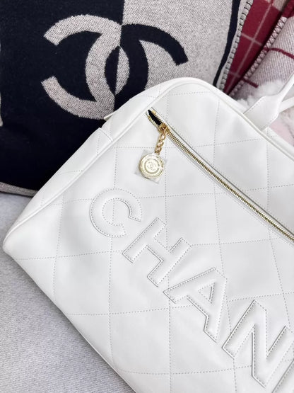 Chanel 23C White tote Bag