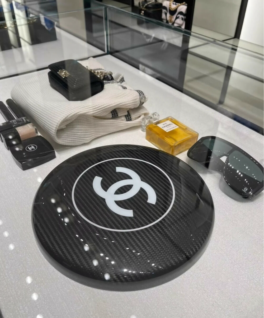 Chanel black frisbee