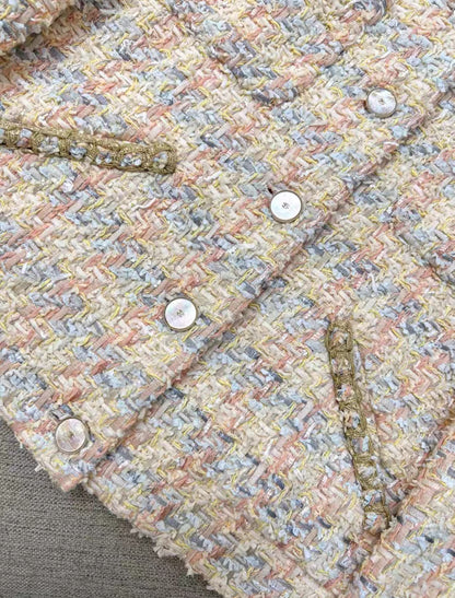 Chanel 25P Multicolor tweed jacket