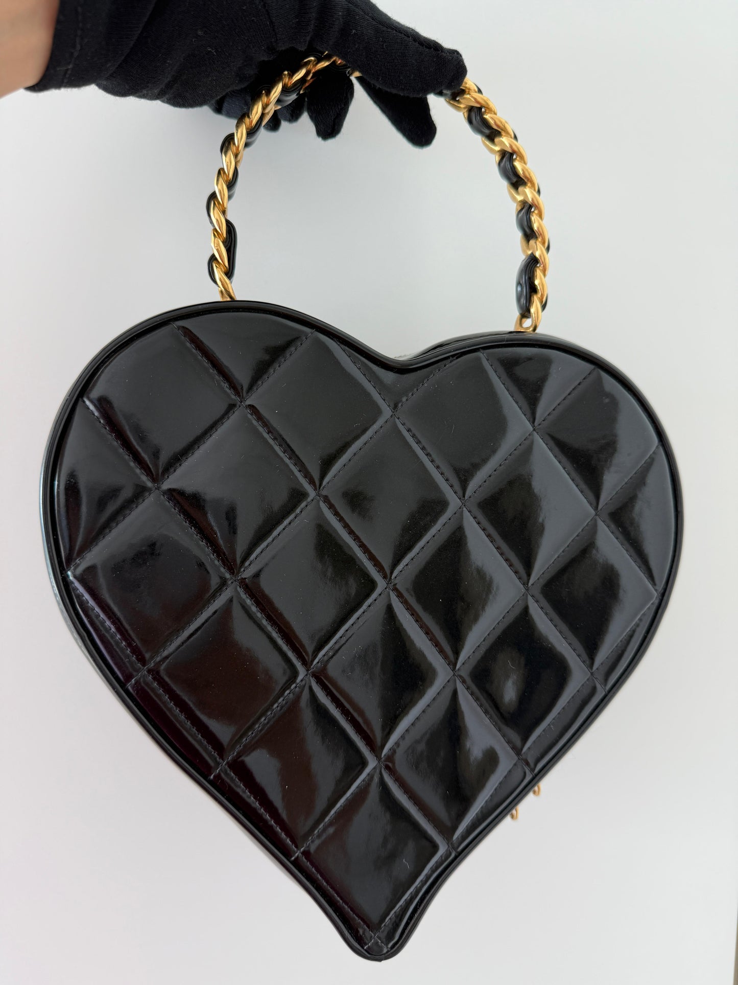 Chanel Vintage 95 Barbie Cc Heart Vanity Bag