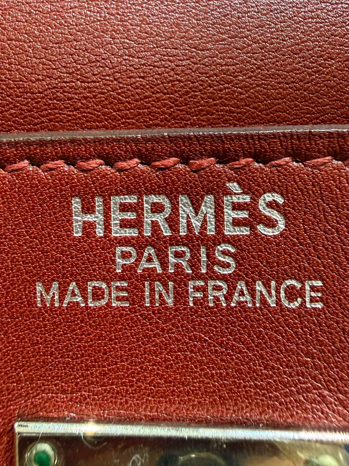 Rare* Hermes Kelly Relax 50cm Rouge H sikkim ck leather palladium hardware