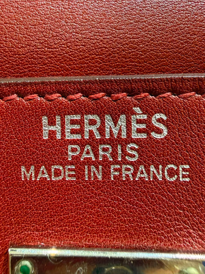 Rare* Hermes Kelly Relax 50cm Rouge H sikkim ck leather palladium hardware