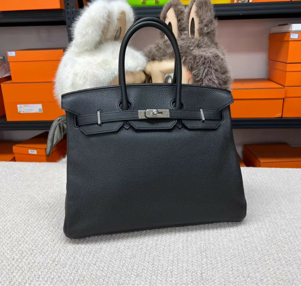 Hermès Birkin 35 Black Togo Leather Palladium Hardware