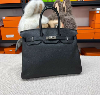 Hermès Birkin 35 Black Togo Leather Palladium Hardware