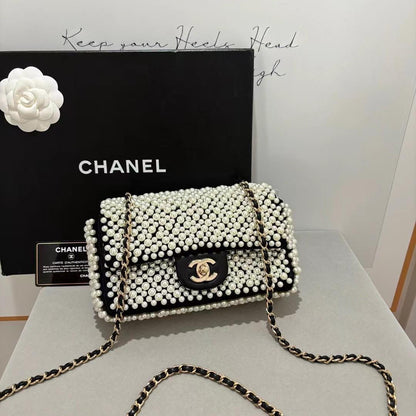 Chanel 19S Pearl Mini Rectangular Flap Bag