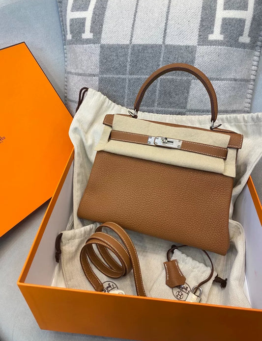 Hermès Kelly 28 Gold Togo Leather Palladium Hardware
