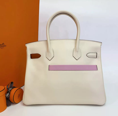 Hermès Birkin 30 Limited Edititon Swift Colormatic in Nata, Cuivre, Lime, Mauve Sylvestre, Bleu Brume and Chai Gold Hardware