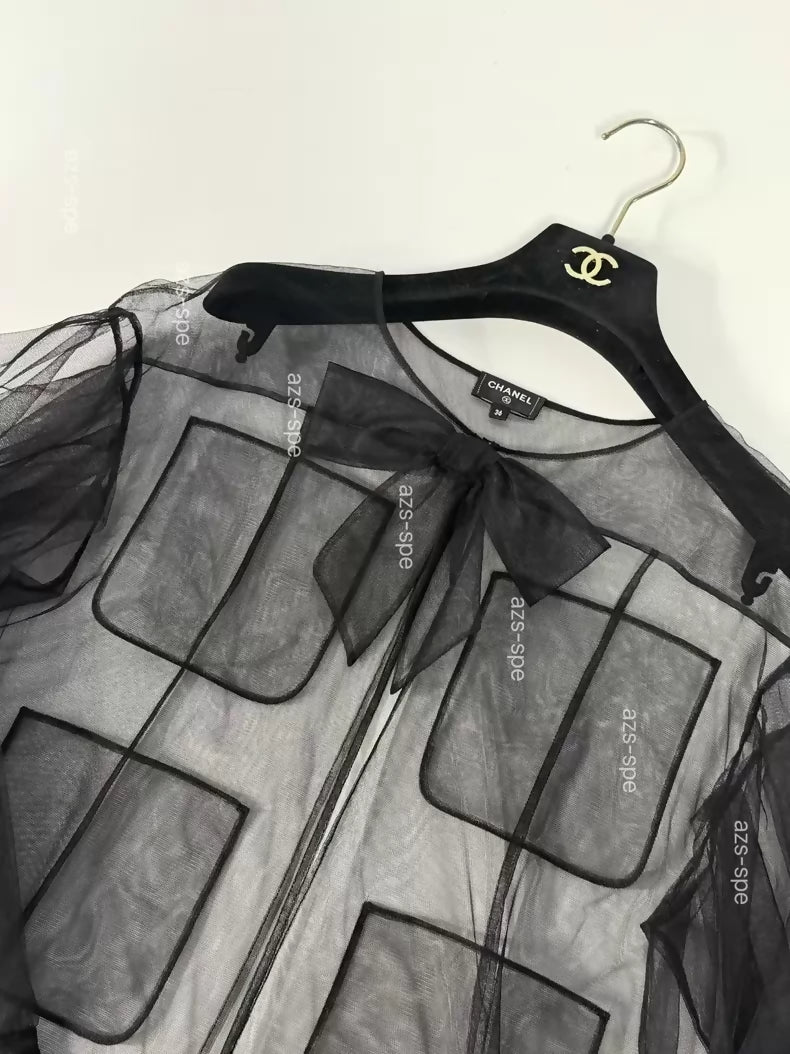 Chanel 25k Black Blouse