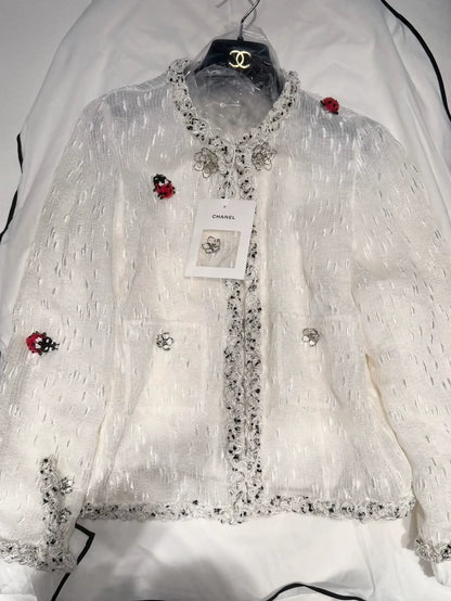 Chanel 26A ladybug white jacket