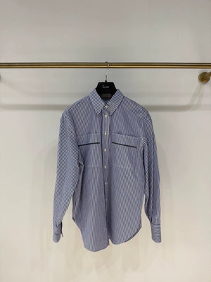 Brunello Cucinelli striped pocket shirt
