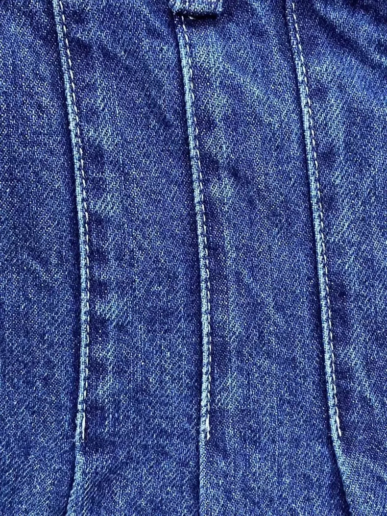 Chanel 20s Dark Blue Pleated Jeans