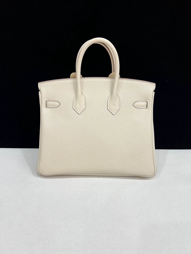 Hermes Birkin 25 Craie Togo leather Gold Hardware