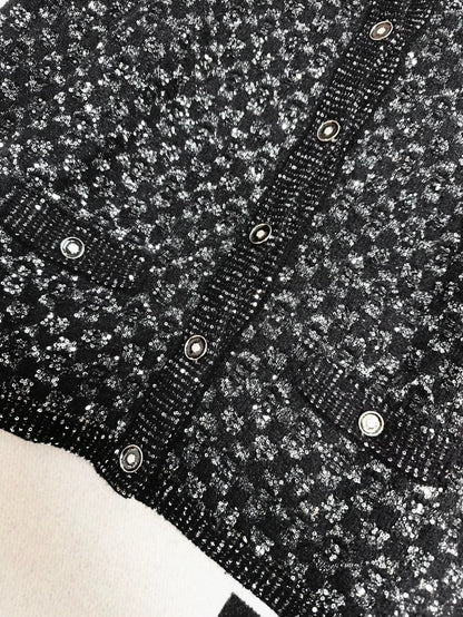 Chanel 23B black cardigan