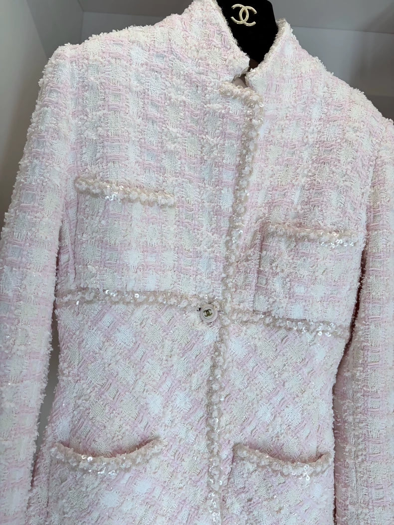 Chanel 95P Vintage Pink tweed Set