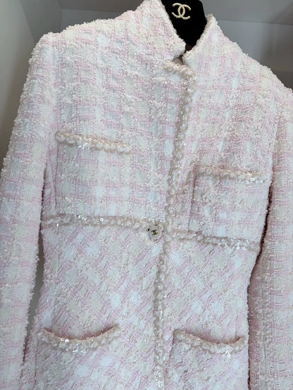 Chanel 95P Vintage Pink tweed Set