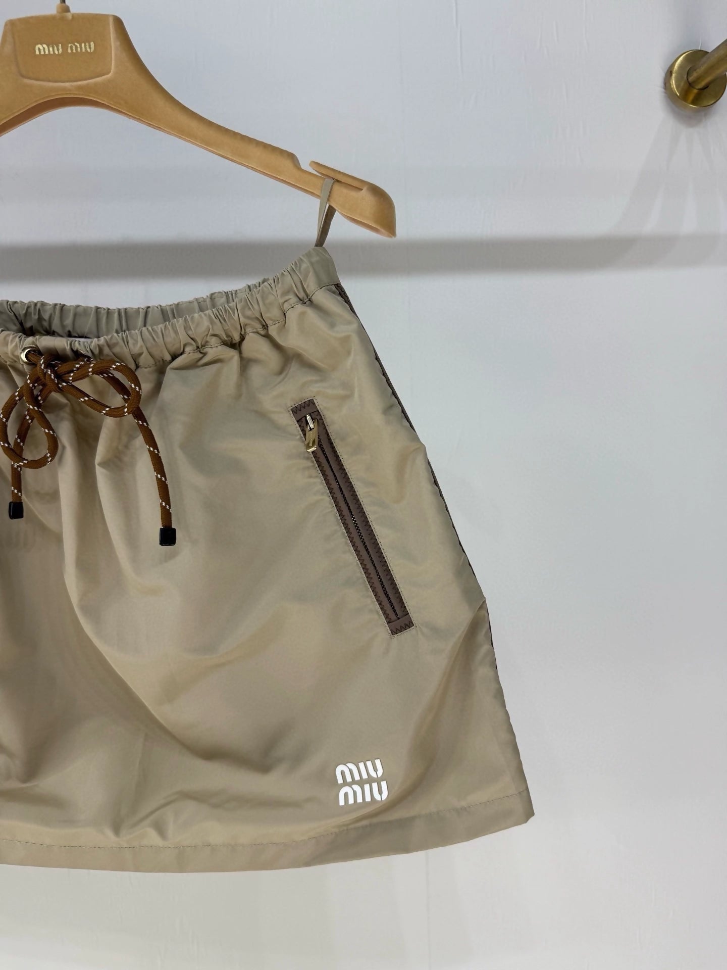 Miumiu beige skirt