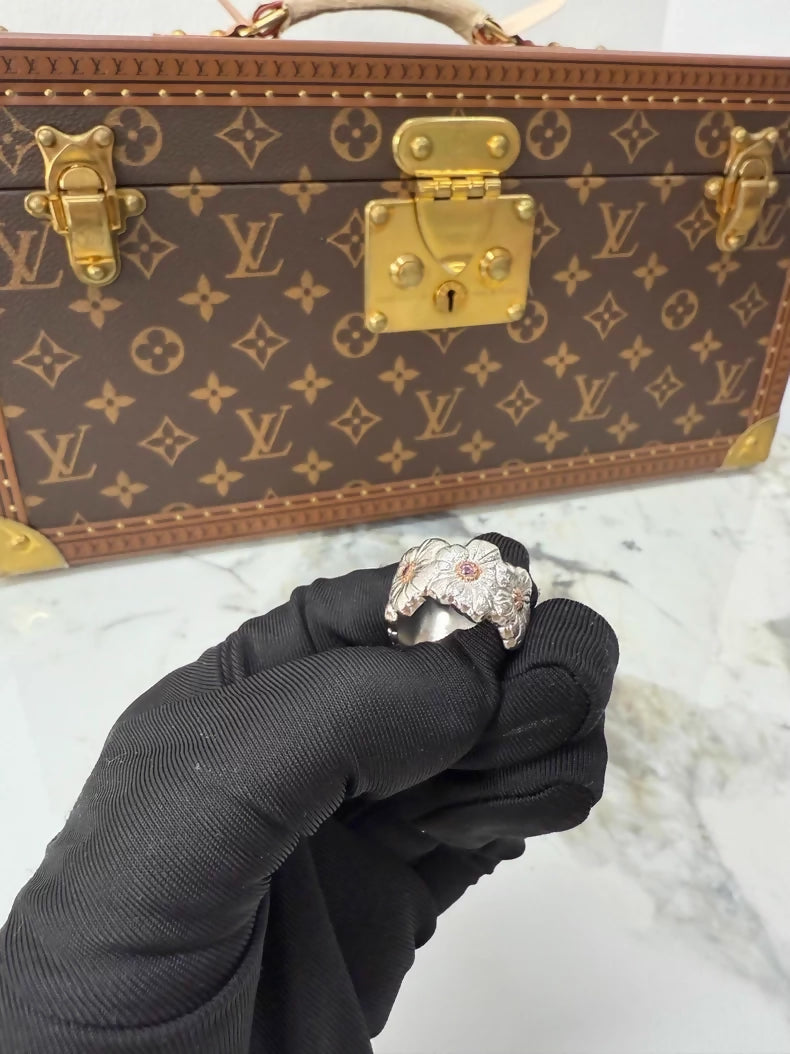 Buccellati Pink Diamond Gardenia Ring