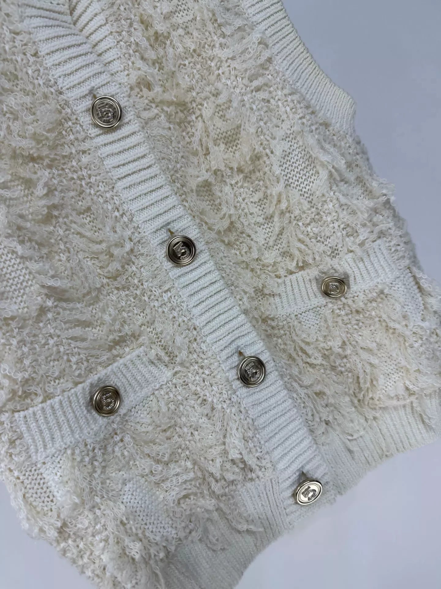 Chanel 21S ecru cardigan