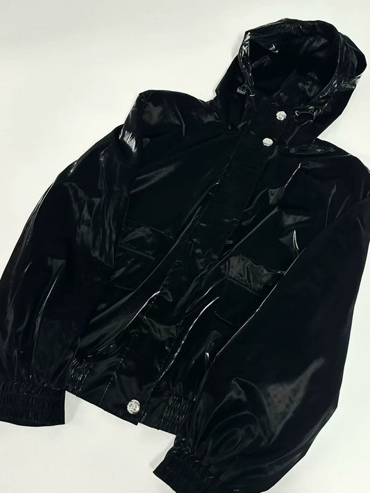 Chanel 24N Coco Neige Black Velvet Jacket 40FR