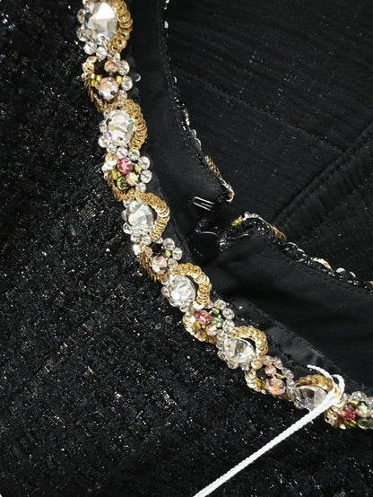 Chanel 23S black tweed dress