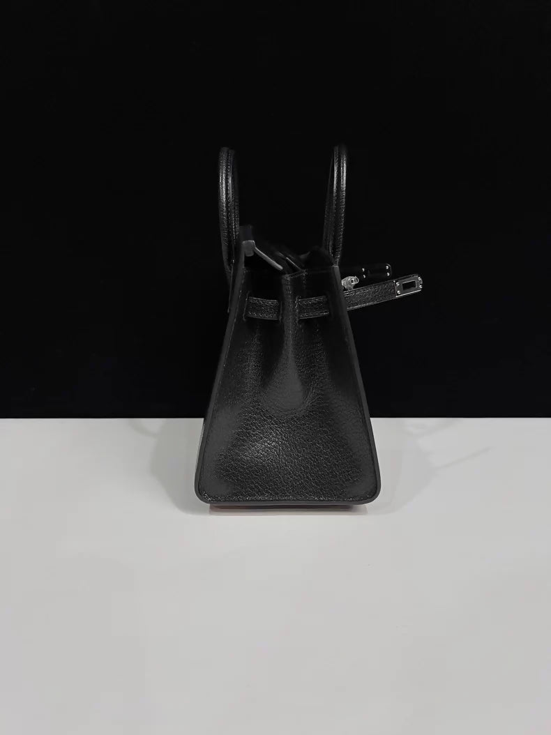 Hermès 20cm Birkin Sellier Disco Chèvre Leather Palladium Hardware