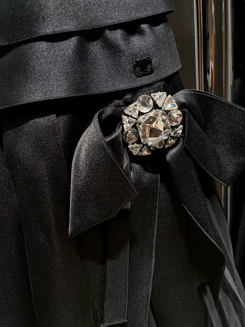 Chanel 06A Black Swarovski Little Black dress