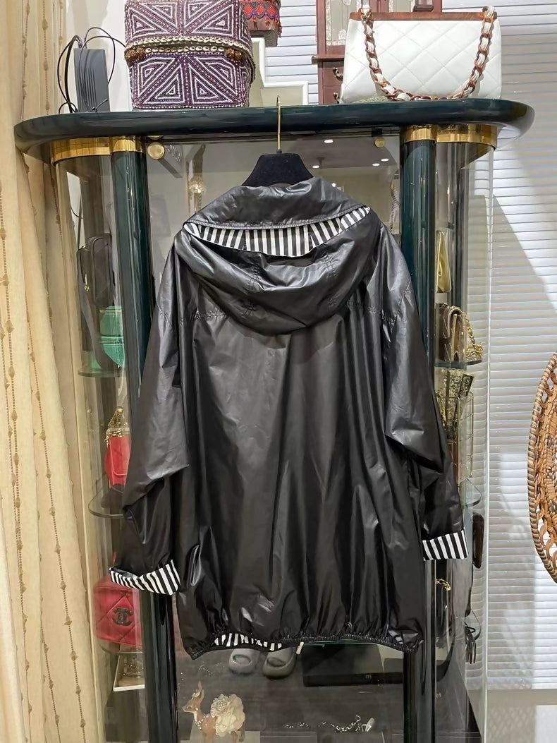 Chanel 24M black rain coat