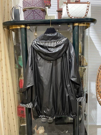 Chanel 24M black rain coat