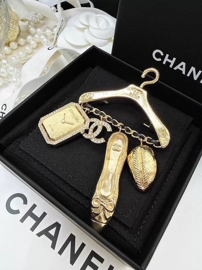 Chanel 23A Multi-Element Pendant Hanger Brooch