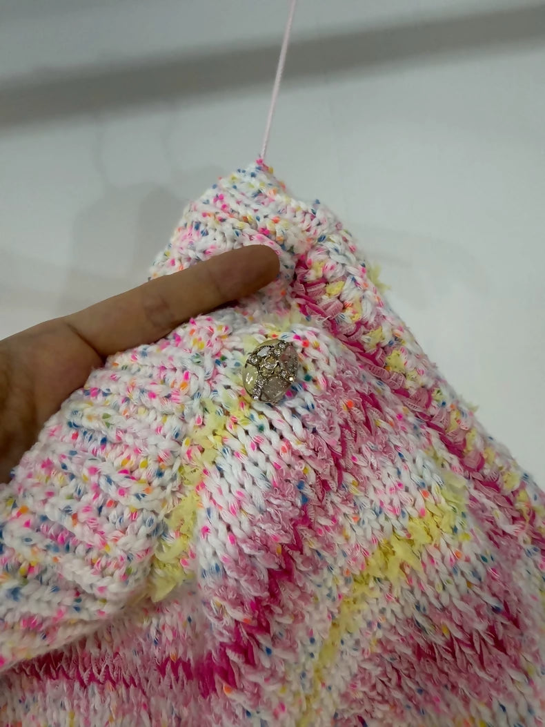 Chanel 24C pink Striped Shorts