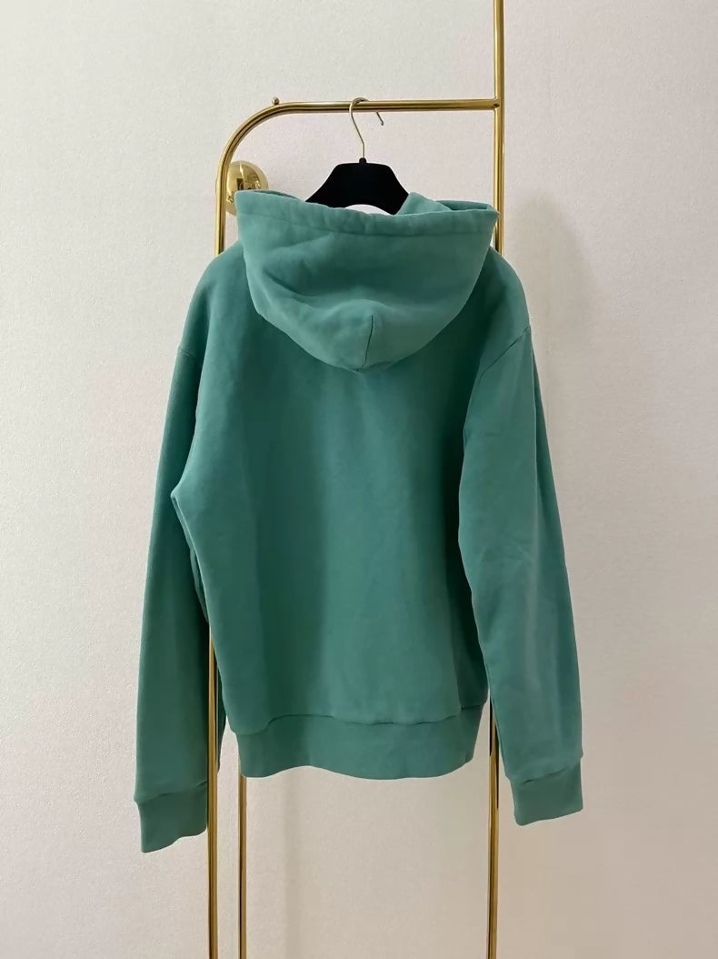 LV green hooded sweatshirt