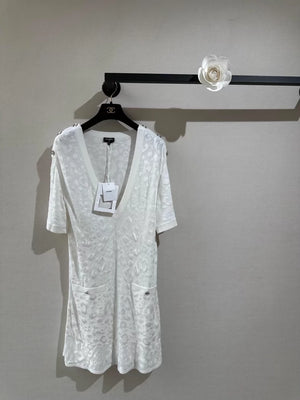 Chanel 23A white dress