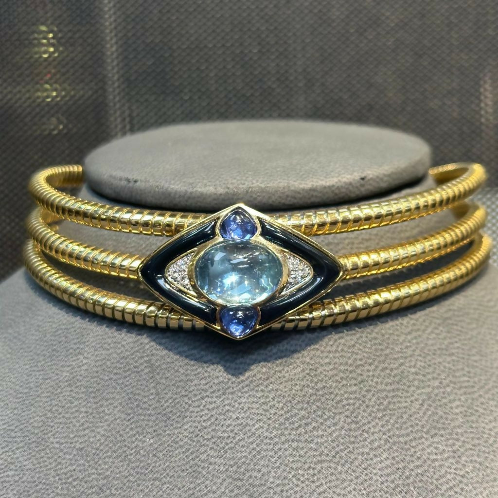 Iconic Marina B Aquamarine Choker Necklace
