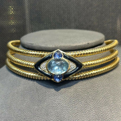 Iconic Marina B Aquamarine Choker Necklace